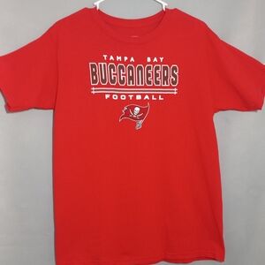 Tampa Bay Buccaneers Women's Red Football Tee Size XL